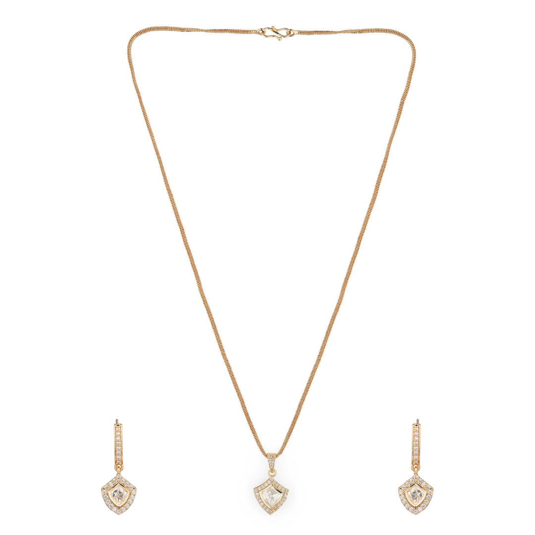 Sophie Shield Pendant Polki Set