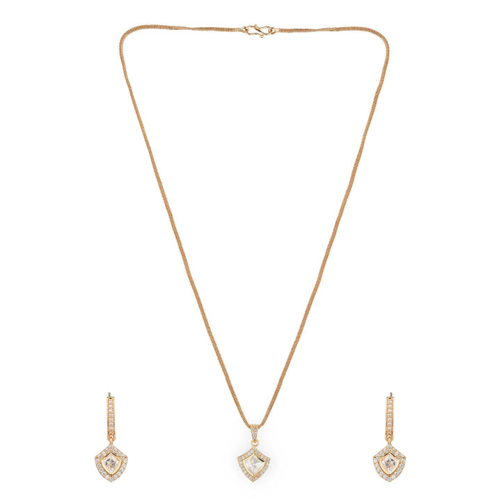 Sophie Shield Pendant Polki Set