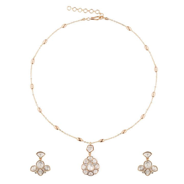Veronica Moissanite Pendant Necklace Set