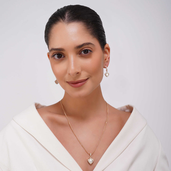 Sophie Shield Pendant Polki Set