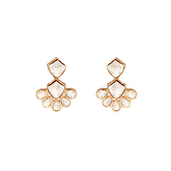 Romina Charm Necklace Set with Gold-Tone Chain Polki