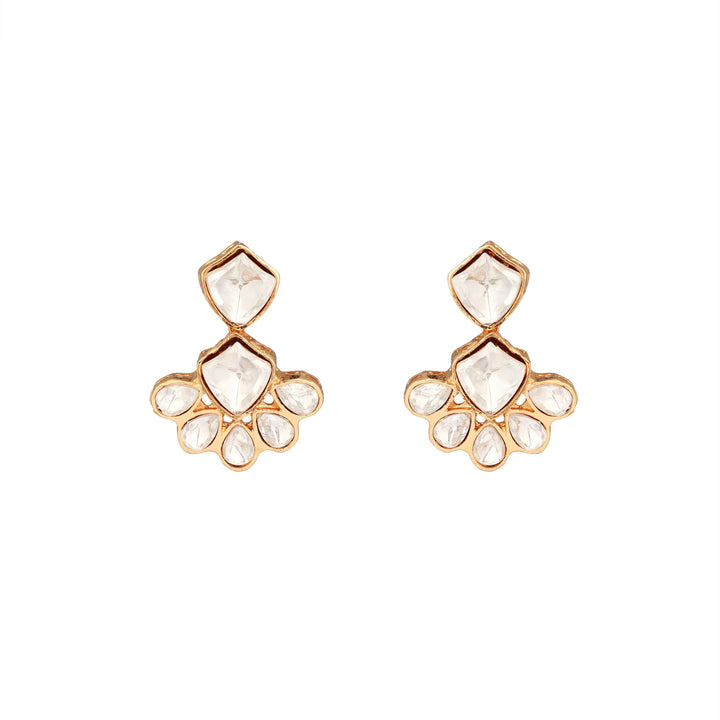 Romina Charm Necklace Set with Gold-Tone Chain Polki