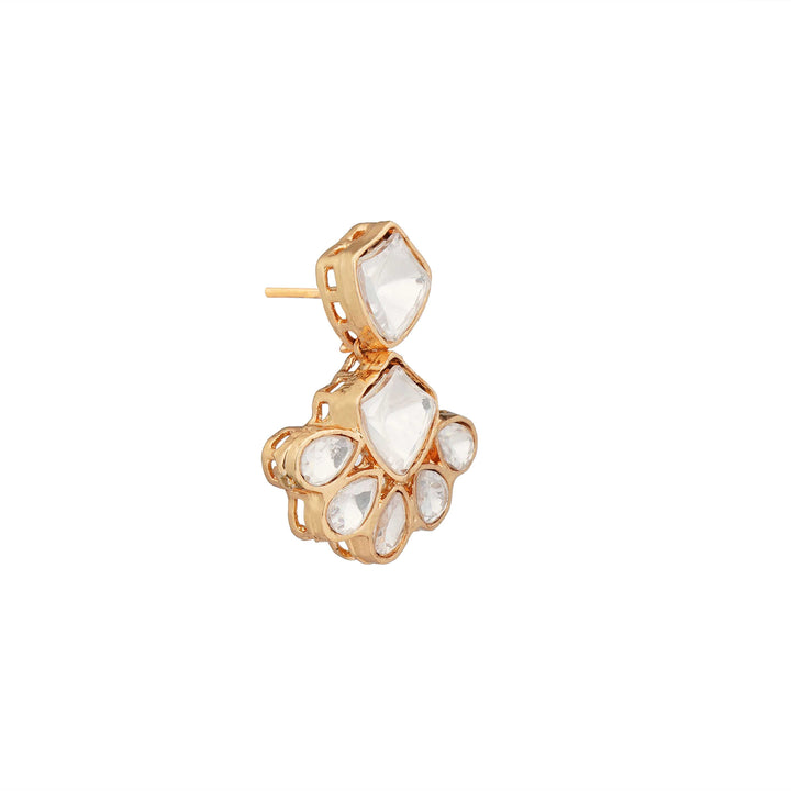 Romina Charm Necklace Set with Gold-Tone Chain Polki