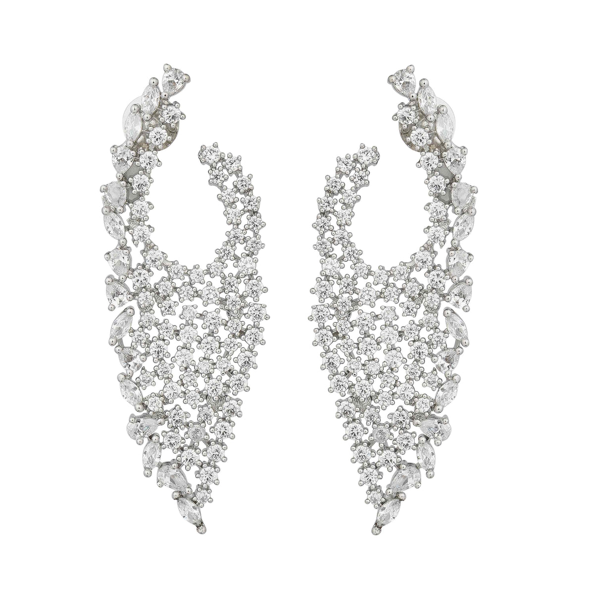 Noorain Crystal Statement Earrings