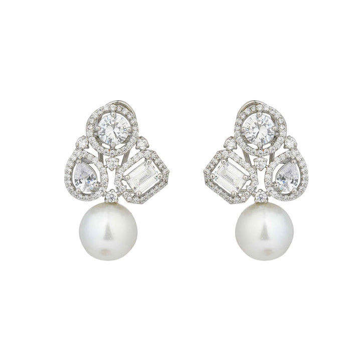 Amara Pearl Drop Stud Earrings
