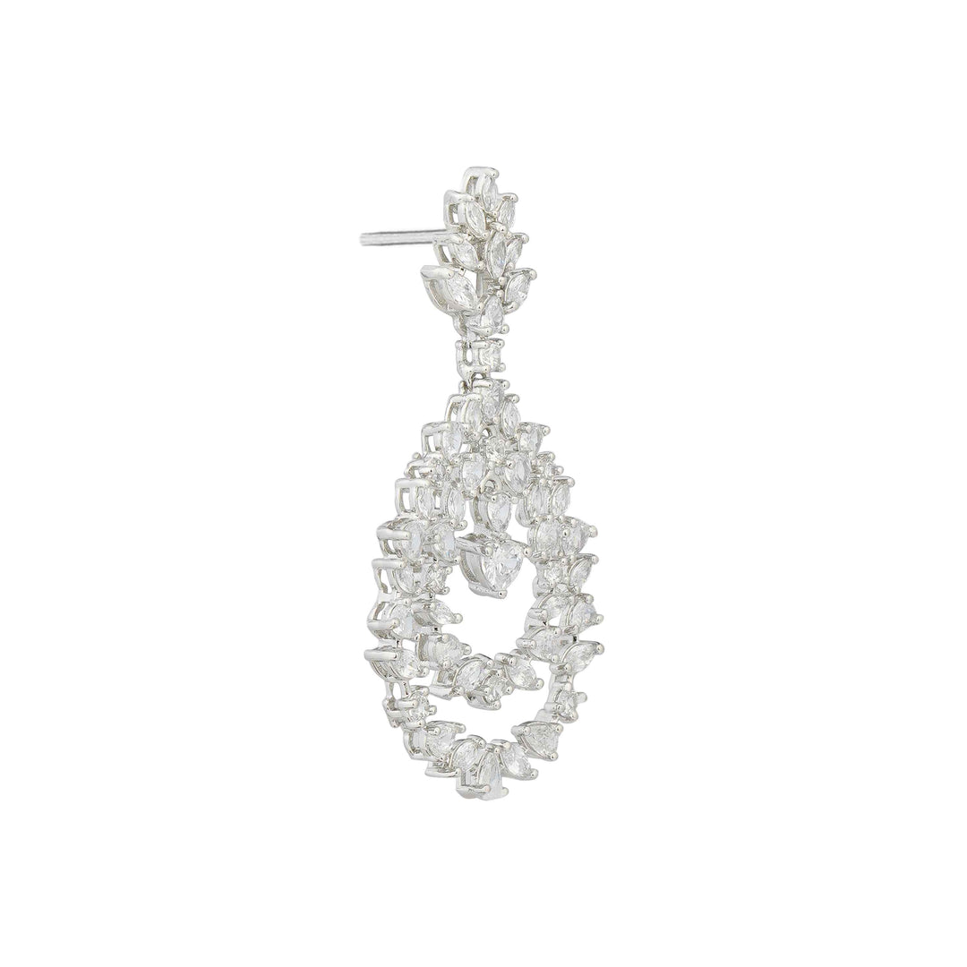 Elina Crystal Teardrop Earrings