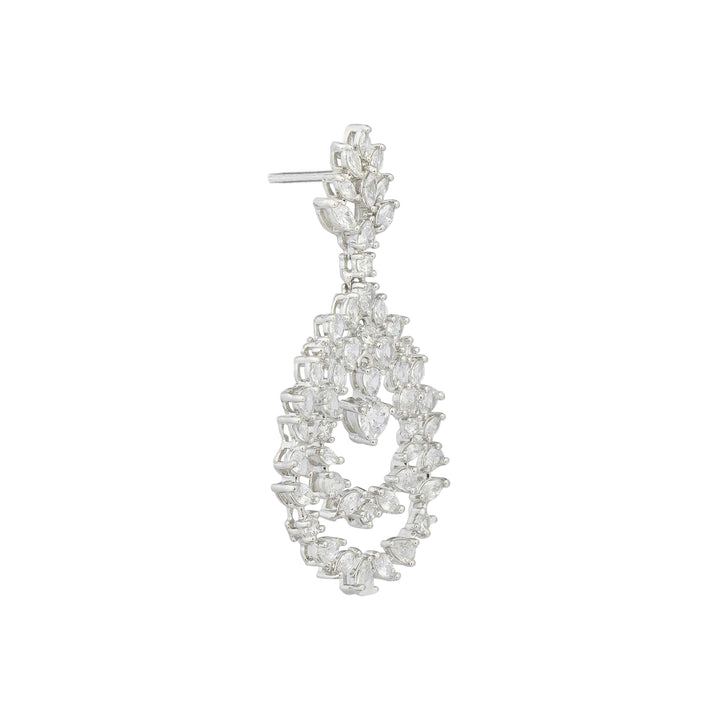 Elina Crystal Teardrop Earrings