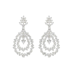 Elina Crystal Teardrop Earrings
