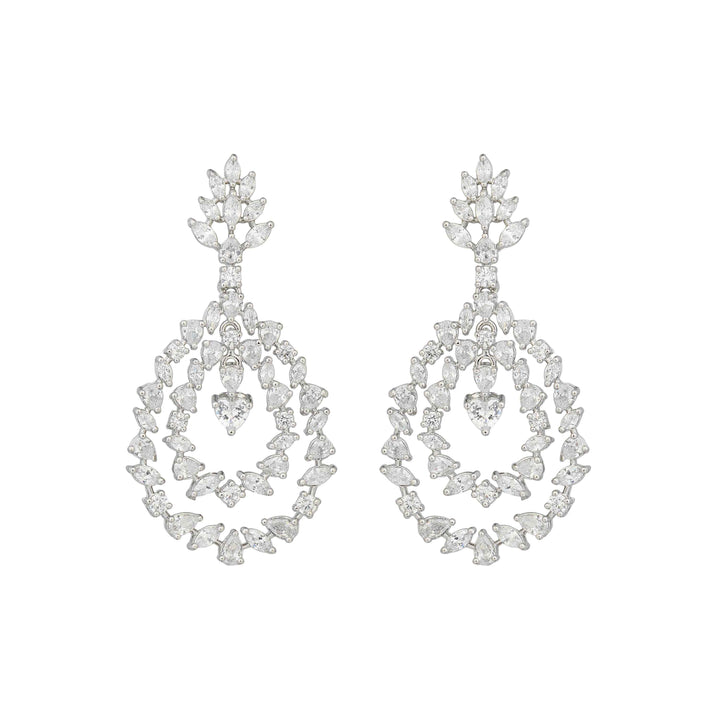 Elina Crystal Teardrop Earrings