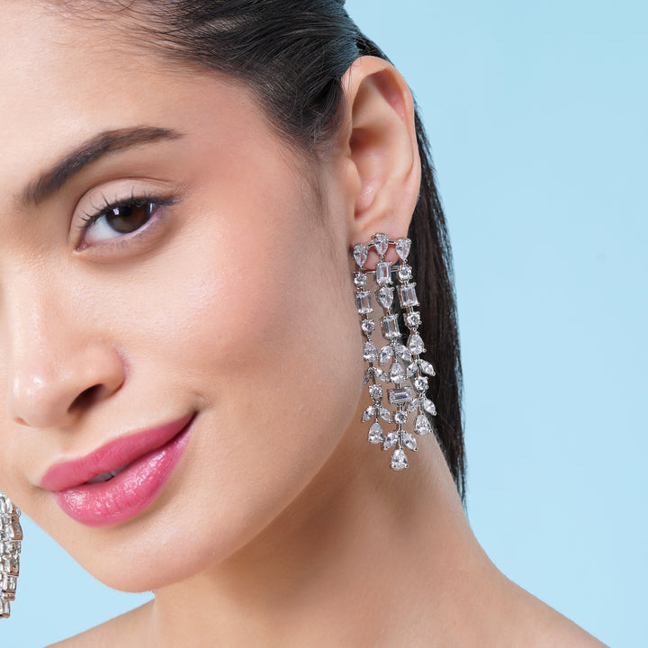Liyana Crystal Dangler Earrings