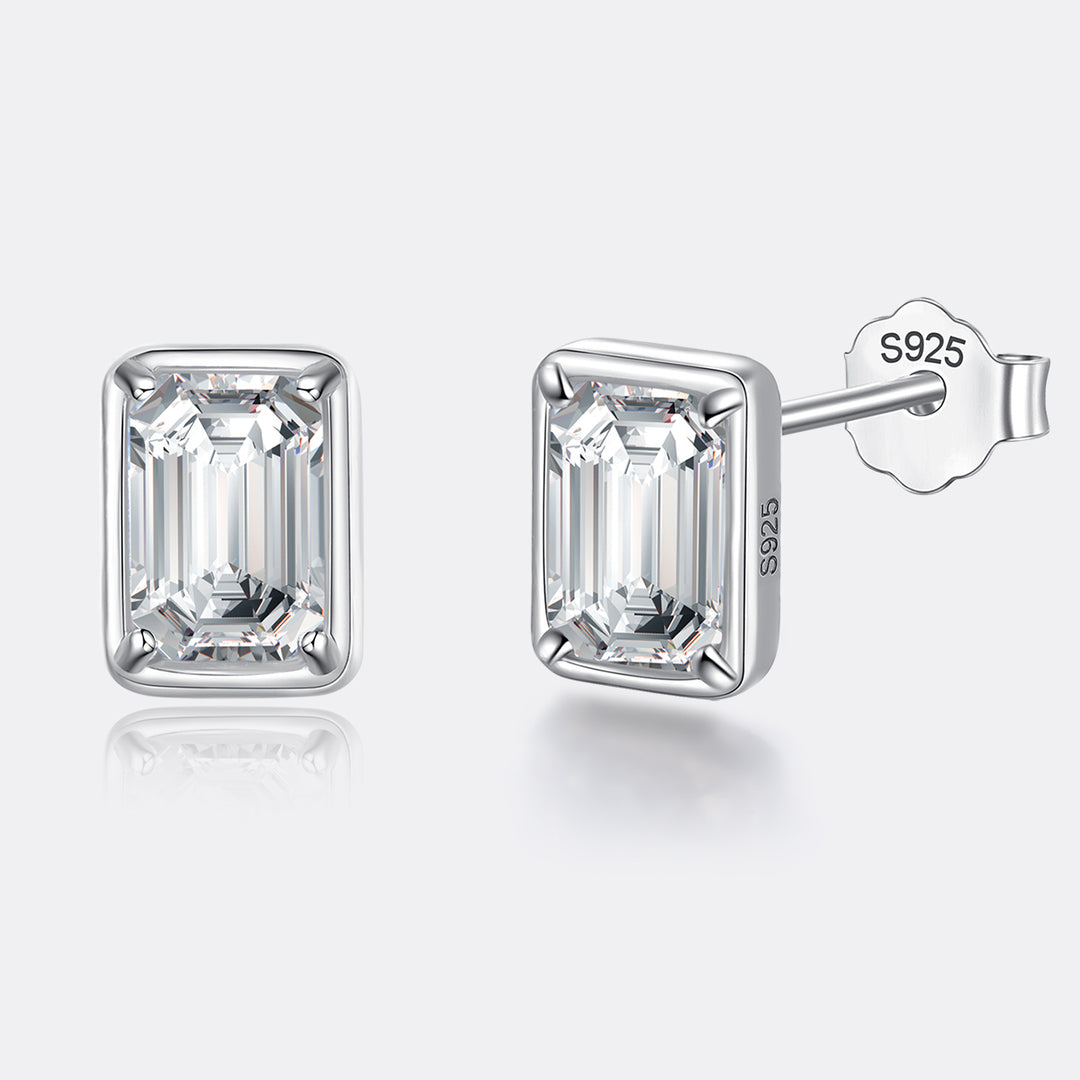 Esen Lume Emerald Cut Stud