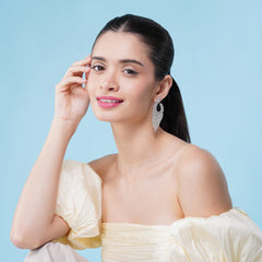 Noorain Crystal Statement Earrings