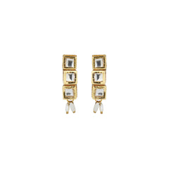Naazira Gold Plated Kundan Choker Necklace Set with Earrings