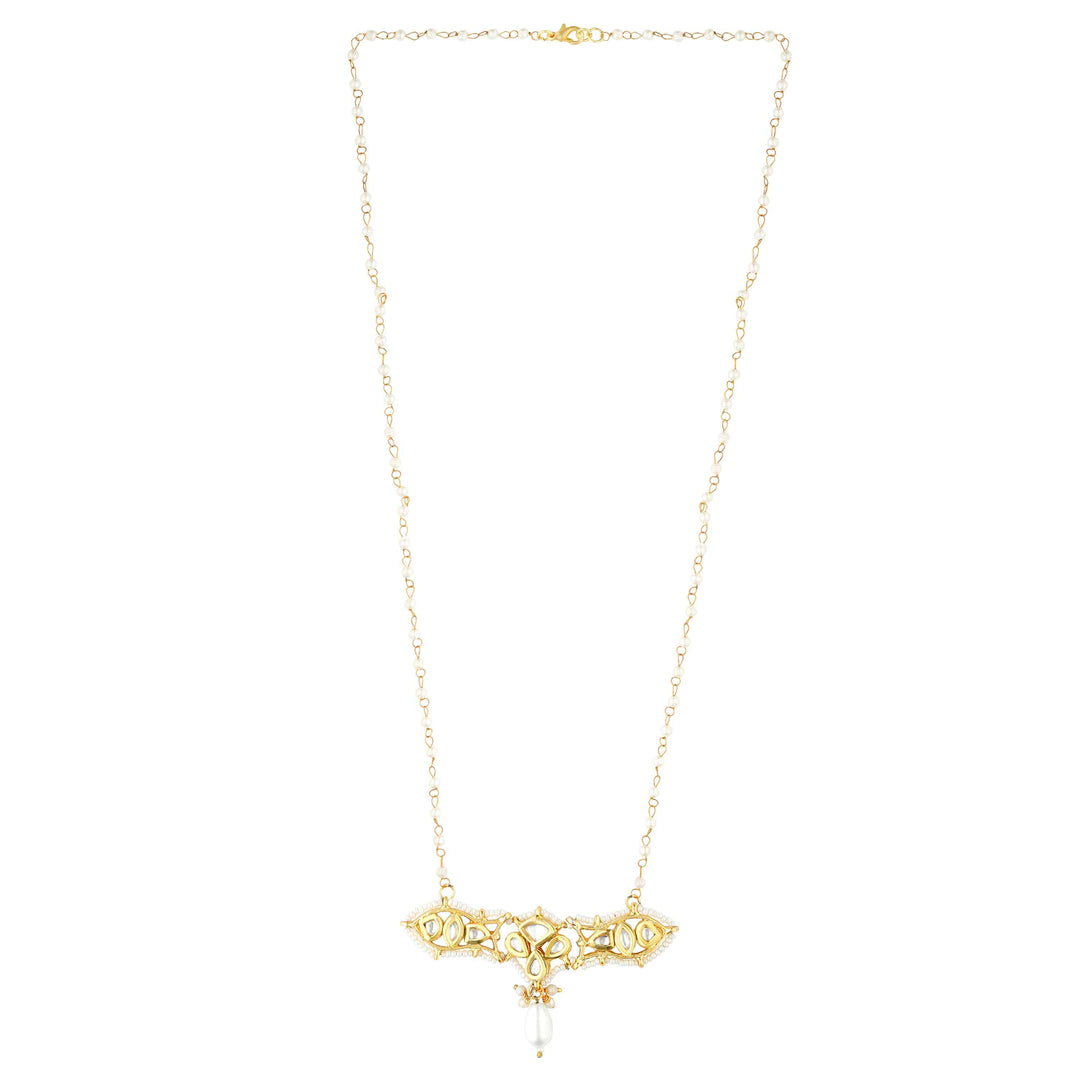 Inaya Pearl Necklace with Pendant & Matching Earrings
