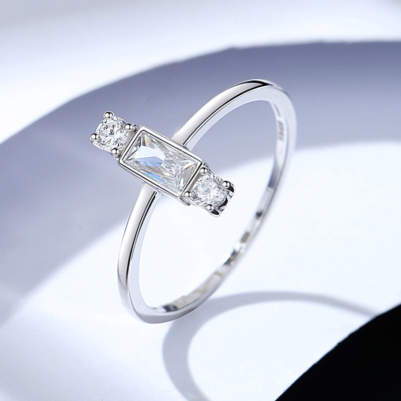 925 Sterling Silver Elina Iced Cut Ring For Women