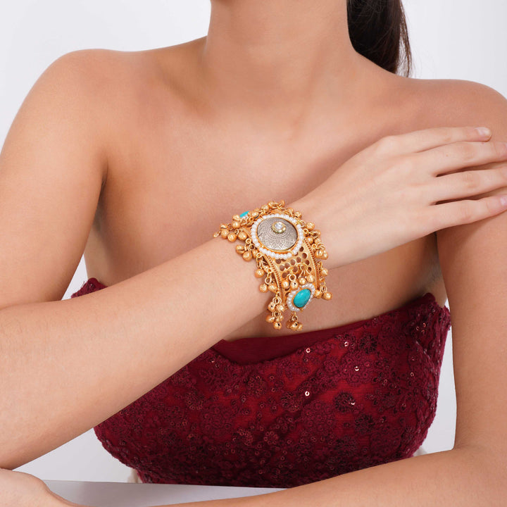 Gulmarg Fusion Apala Kada Ghungroo Bracelet