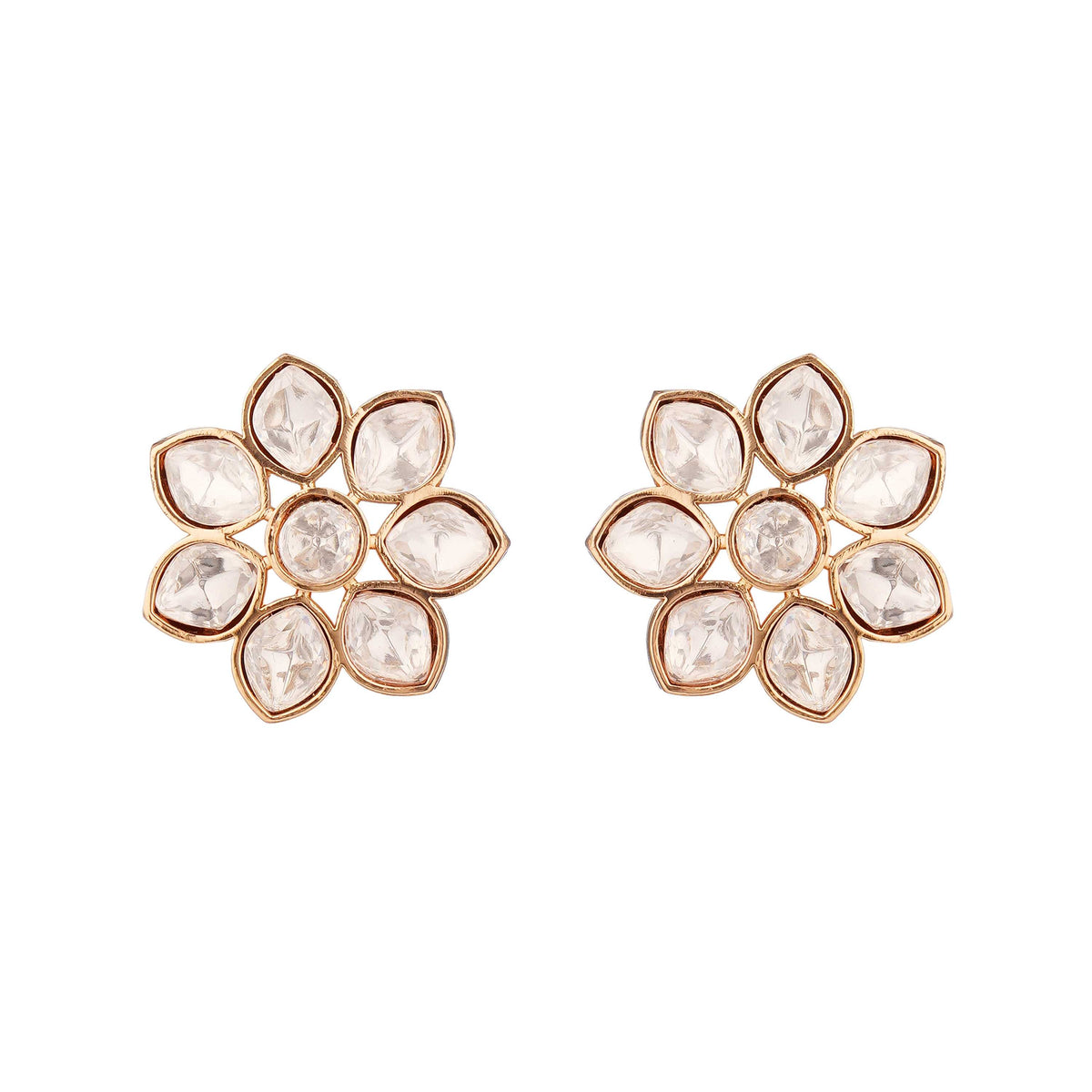 Jane Stud Earrings with AAA+ Italian Stones