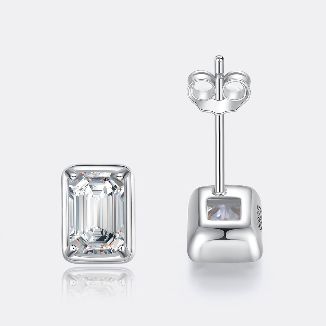 Esen Lume Emerald Cut Stud