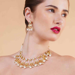 Ayla gold plated kundan pearl