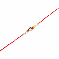 Chota bheem Boy Charm Kids 92.5 Silver Rakhi with Pearls