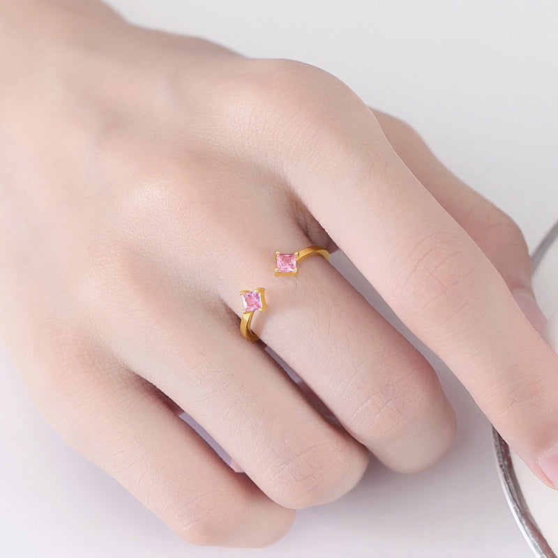 Classy rose sapphire ring for women