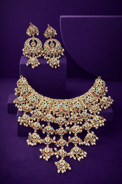 D No-7 Jadau Jewellery Set P-5999 Live no-1227