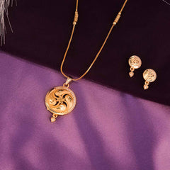 Golden Touch – Pendant with Matching Earrings