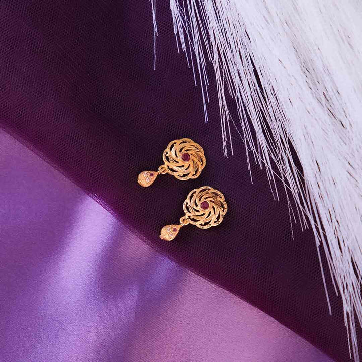 Purvi Gold Plated Pendant Earrings set