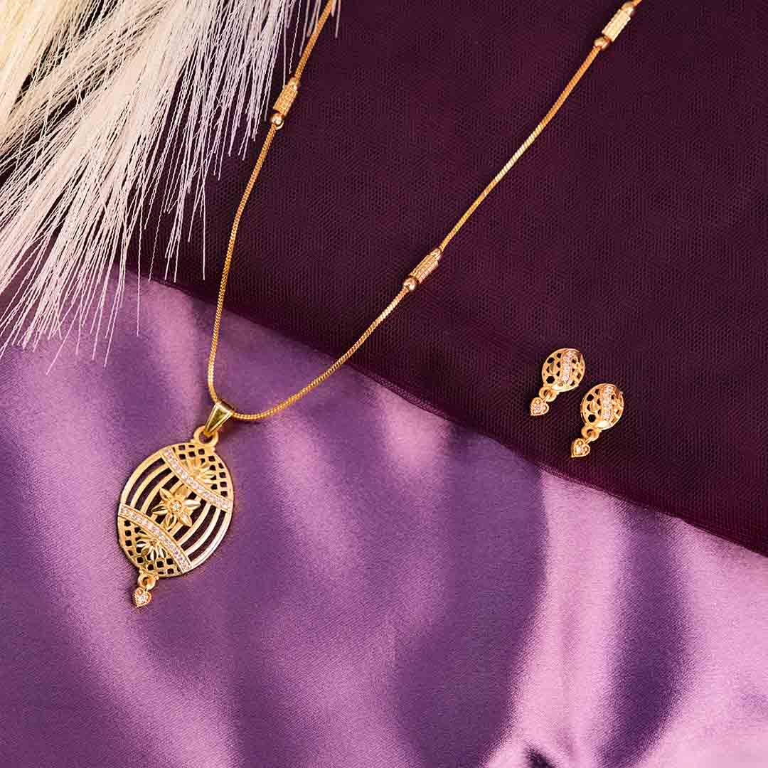 Stylish Pendant with Chain and Earrings Made for Every Occasion