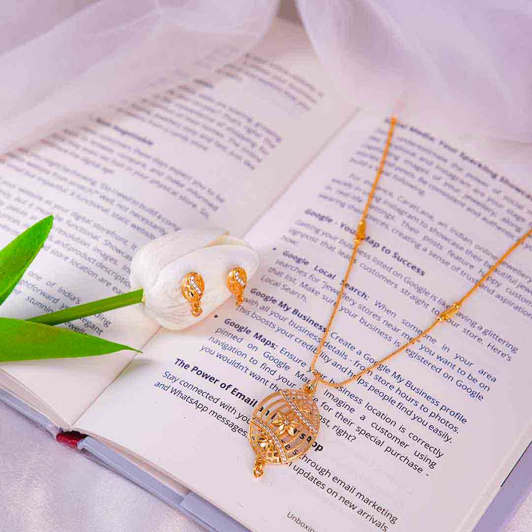 Stylish Pendant with Chain and Earrings Made for Every Occasion