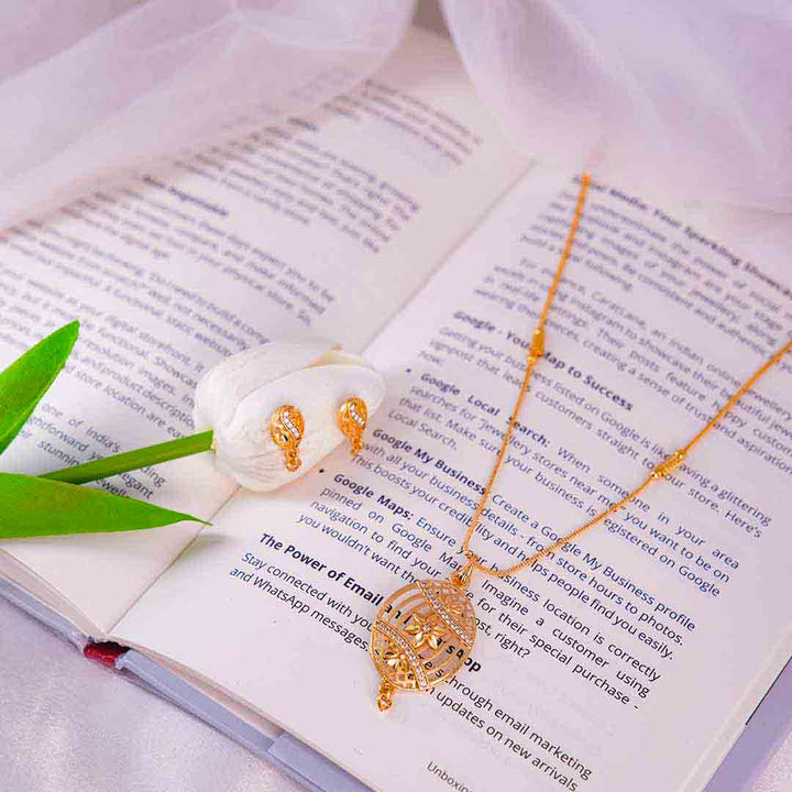 Stylish Pendant with Chain and Earrings Made for Every Occasion