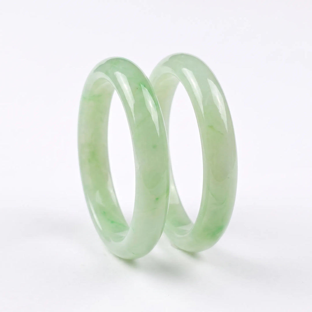 Marble stone bangles for women, marbled resin pair - RANGREZ (view 34)