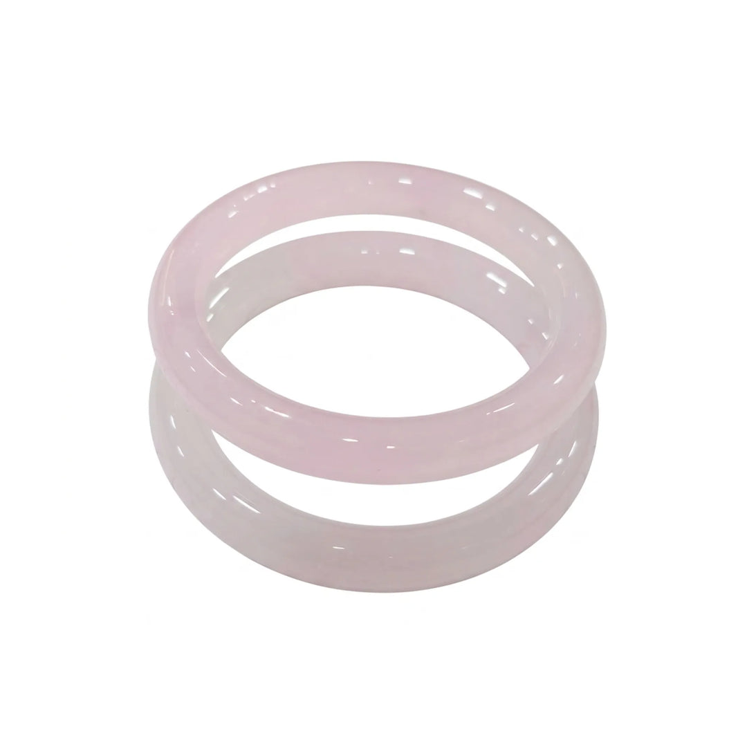 Marble stone bangles for women, marbled resin pair - RANGREZ (view 15)