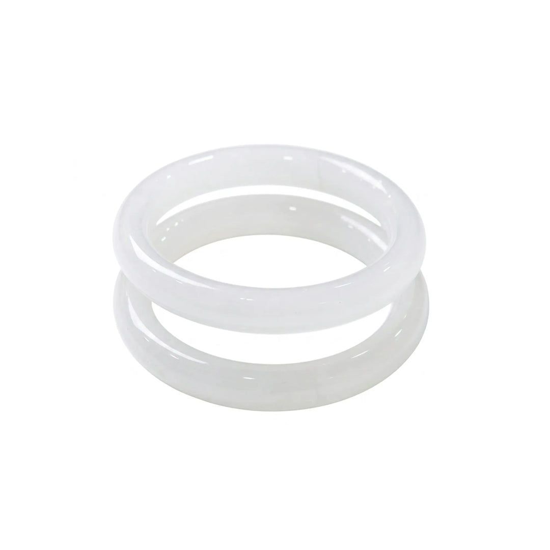 Marble stone bangles for women, marbled resin pair - RANGREZ (view 7)