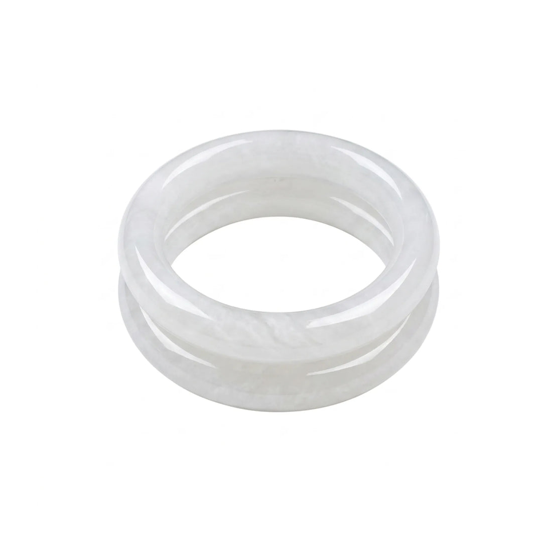 Marble stone bangles for women, marbled resin pair - RANGREZ (view 9)