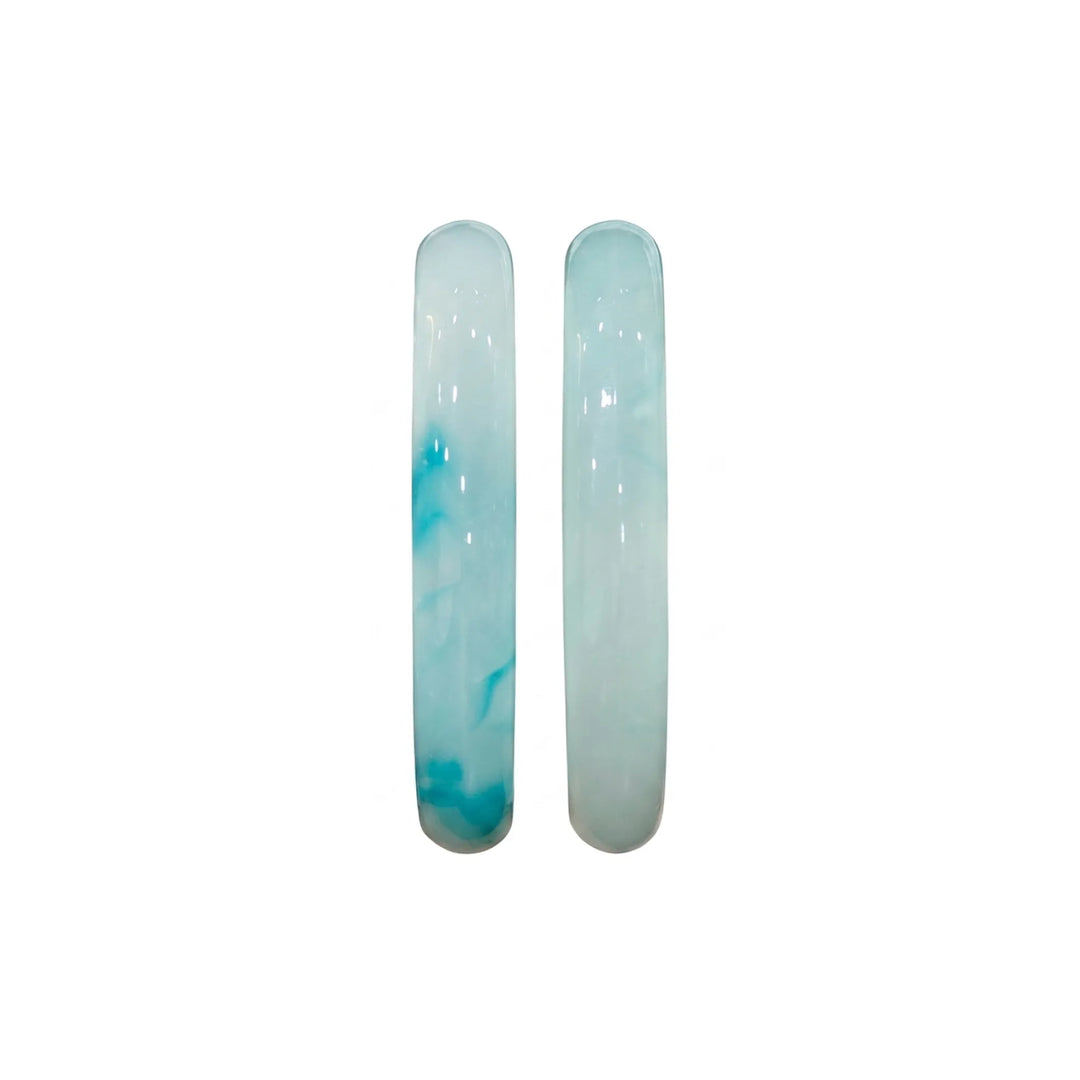 Marble stone bangles for women, marbled resin pair - RANGREZ (view 18)