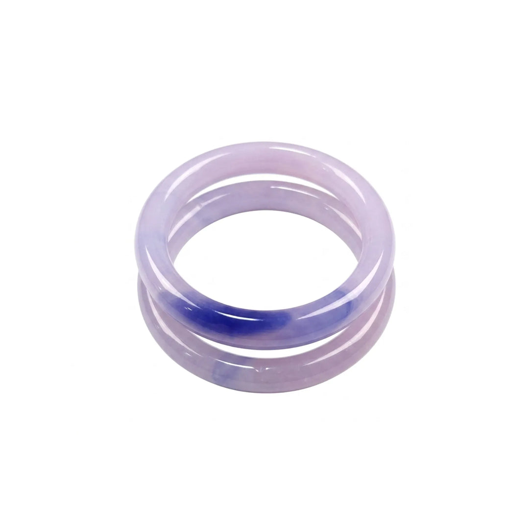 Marble stone bangles for women, marbled resin pair - RANGREZ (view 8)