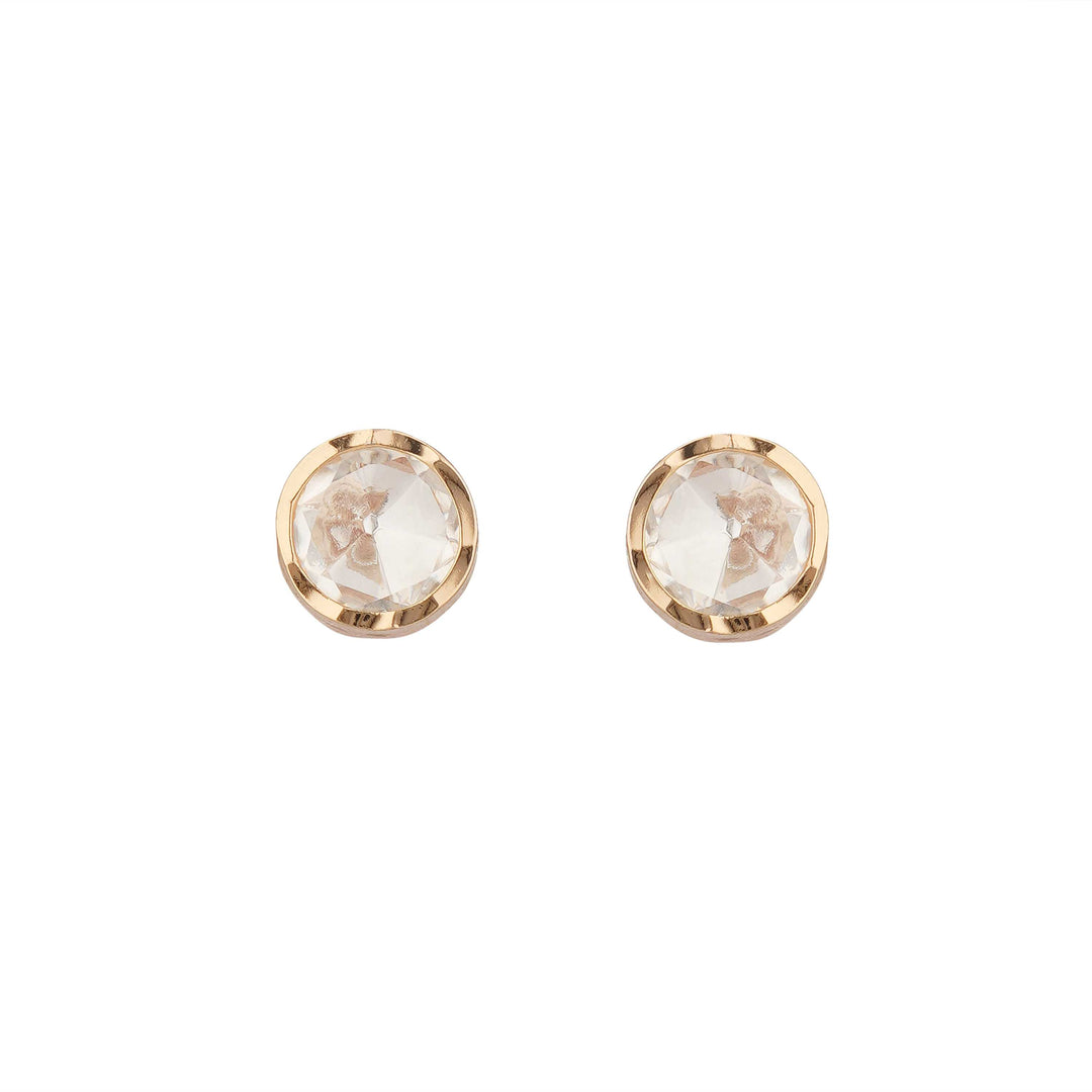 Gold-Tone Stud Earrings – Elegant Ethnic Jewellery