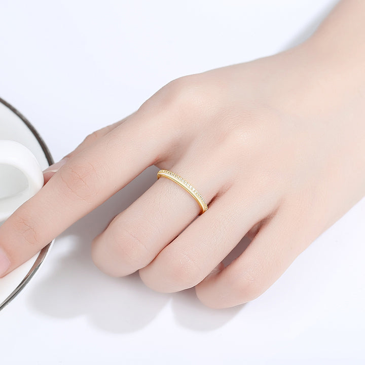 golden silver ring for women 