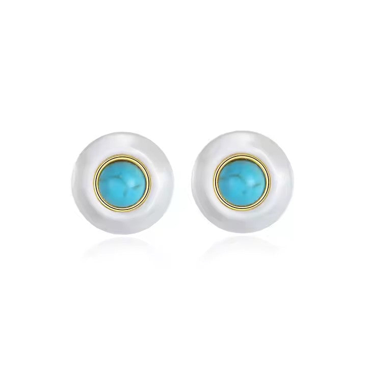 Ziya Western Turkish Round Stud Earring