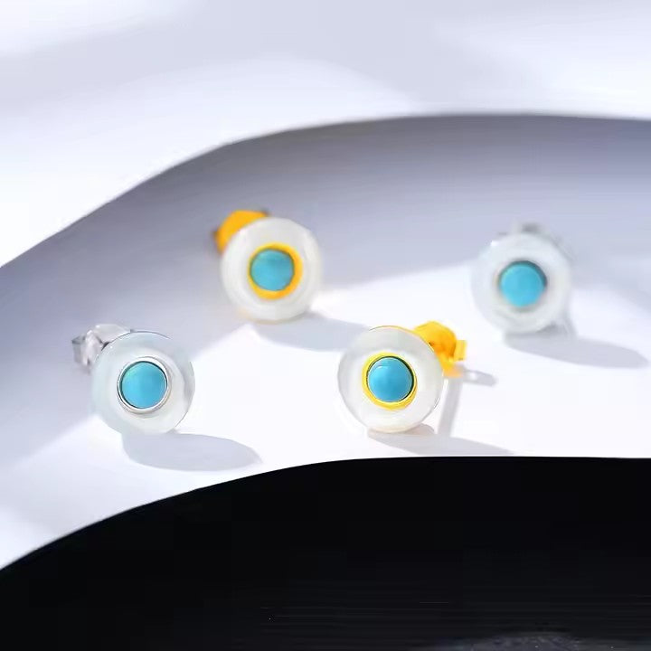 Ziya Western Turkish Round Stud Earring