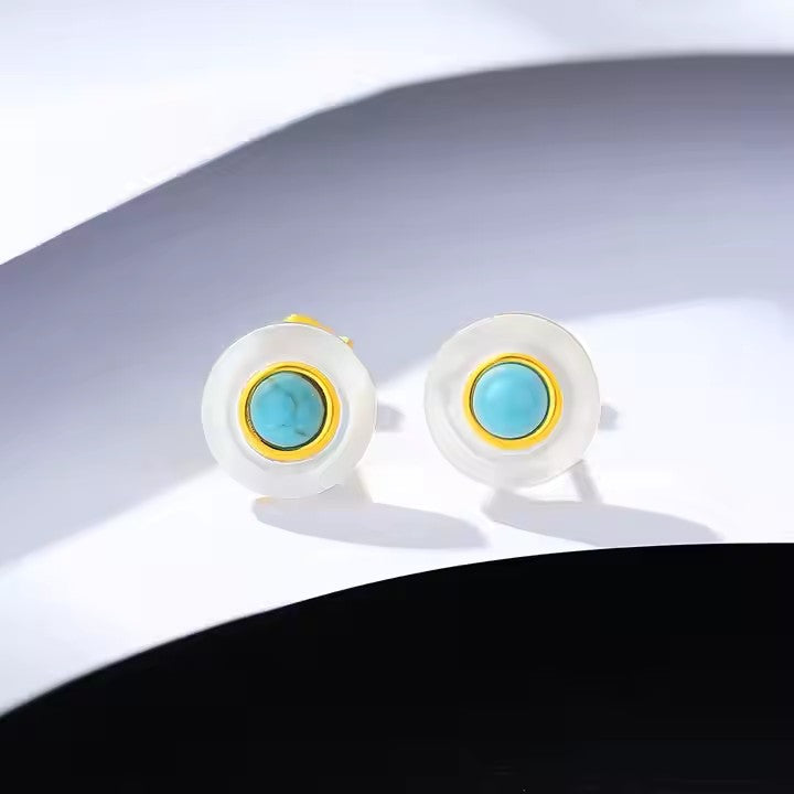 Ziya Western Turkish Round Stud Earring