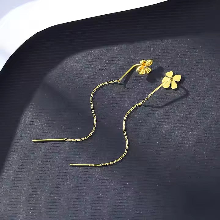 Daizy Floral Threader Drop Earring