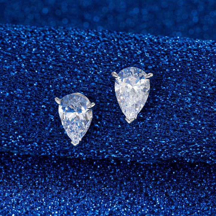 Sofia CZ Stud Pear Cut 8A