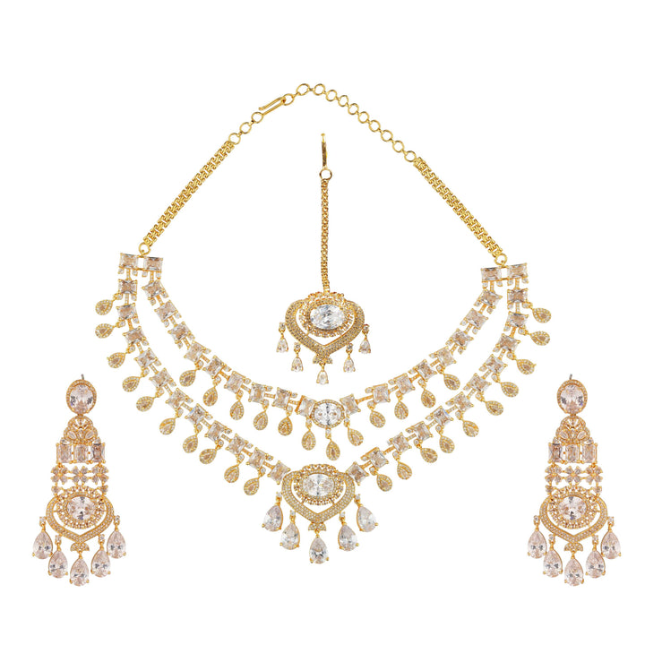 Italina Gold-Plated Bridal Jewelry Set