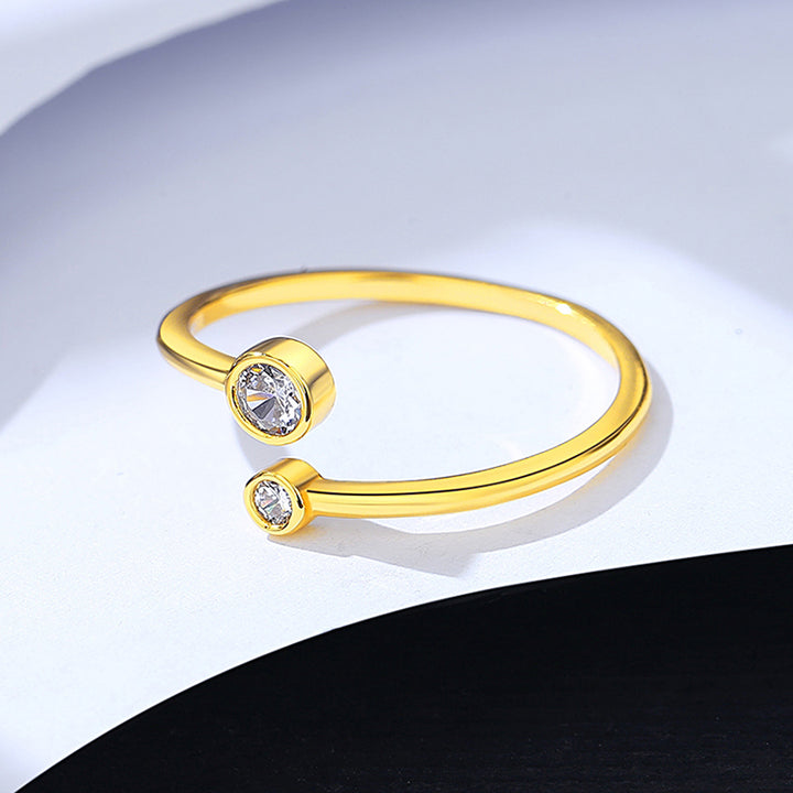 Nina stone silver ring for women