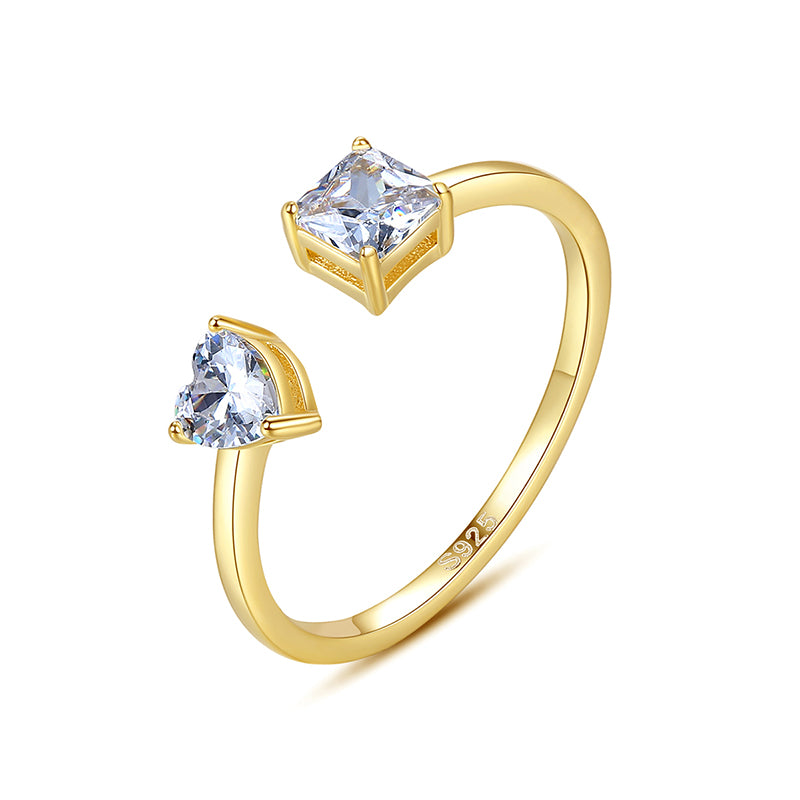 Pure 925 gold plated stella silver ring for women