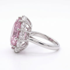 Oval Statement Crystal Cocktail Ring
