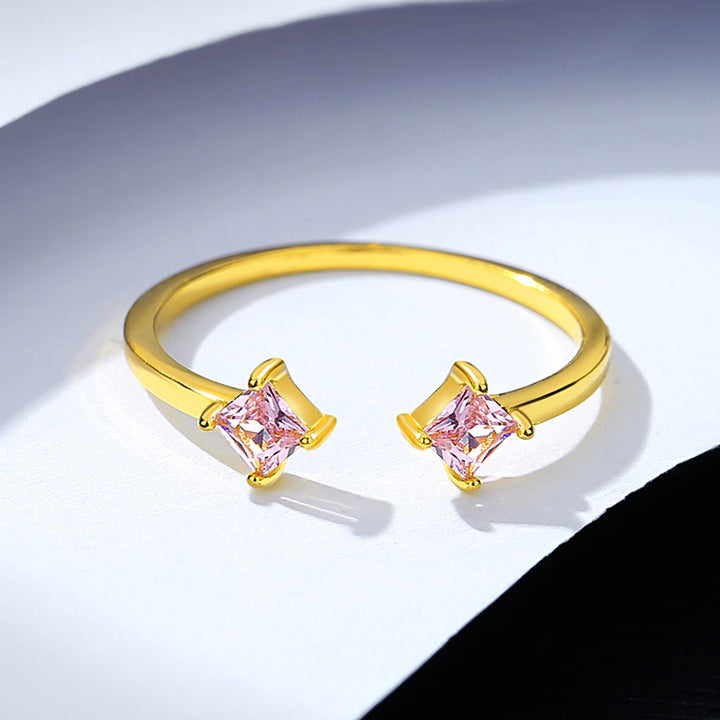 Rose sapphire ring for women