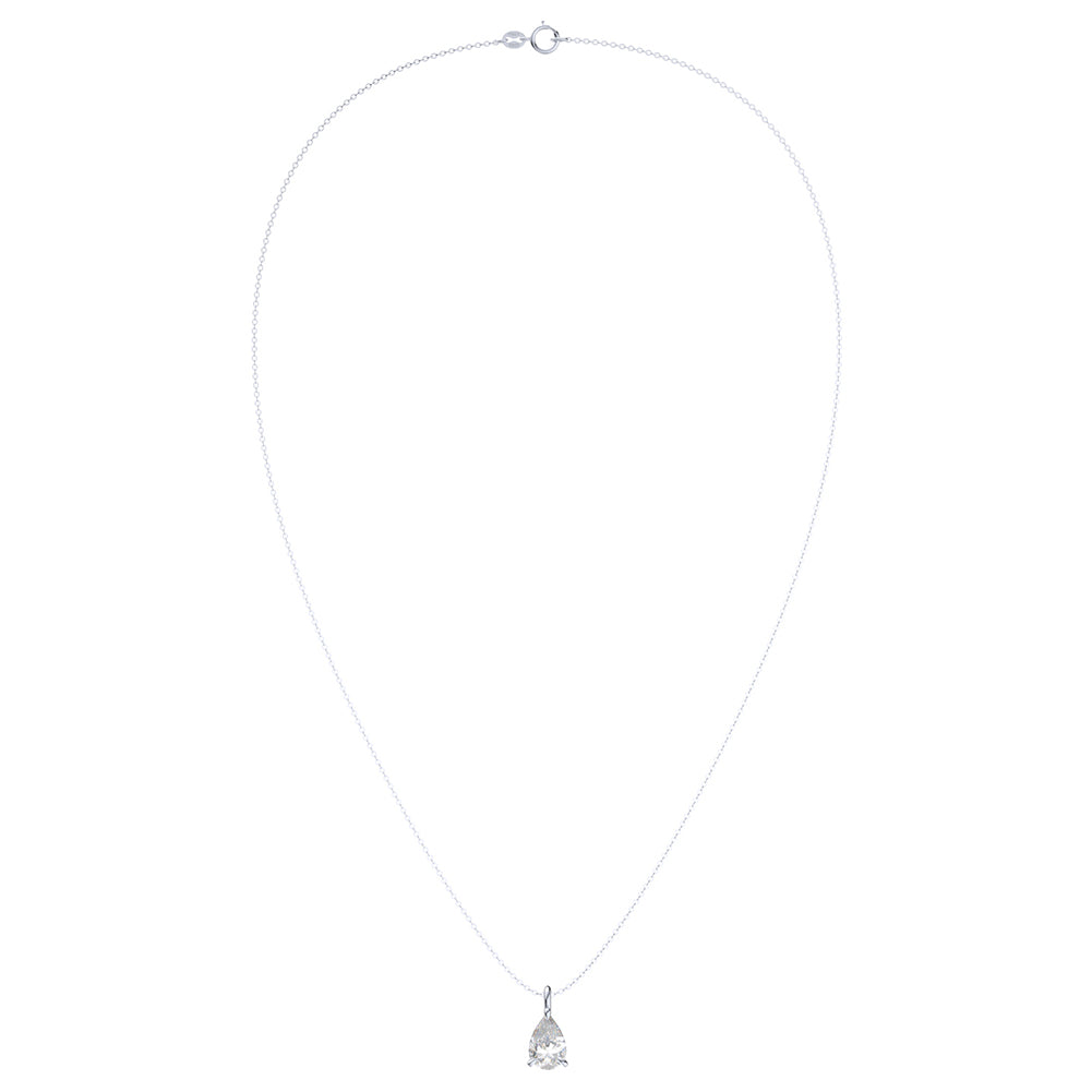 Silver crowned diamond cut pedant for women 
